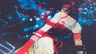 Illustration by Bill Sienkiewicz featuring Elektra from Daredevil
